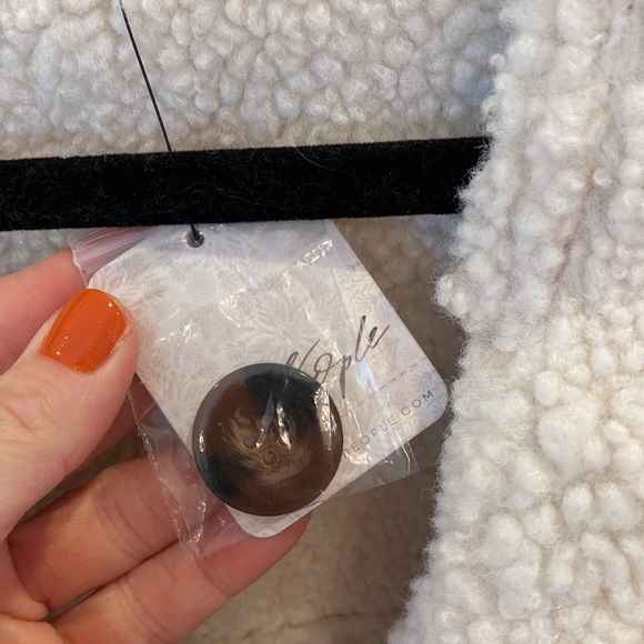 Free People Diogo Coat / Ivory Combo size XS NWT - Picture 10 of 16